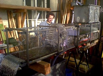 wasserrad, versuchskanal